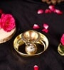 Laxmi Kuber Golden Brass  Plate with Diya