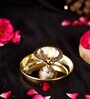 Laxmi Kuber Golden Brass  Plate with Diya