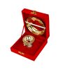 Laxmi Kuber Golden Brass  Plate with Diya