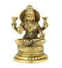 Laxmi Sitting Gold Brass Idol
