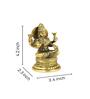 Laxmi Sitting Gold Brass Idol