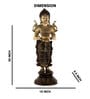 Laxmiji Deep Brass Multicolour Religious Idol