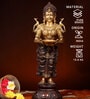 Laxmiji Deep Brass Multicolour Religious Idol