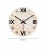 Layers Of Hexagon  Wood Wall Clock In Beige