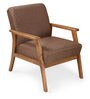 Layla 1 Seater Sofa in Light Walnut colour