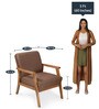 Layla 1 Seater Sofa in Light Walnut colour
