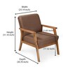 Layla 1 Seater Sofa in Light Walnut colour