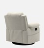 Laze 2.0 1 Seater Manual Recliner Sofa In Suede Fabric Beige Color