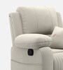 Laze 2.0 1 Seater Manual Recliner Sofa In Suede Fabric Beige Color