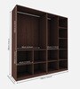 Lazel 4 Door Wardrobe in Wenge Finish