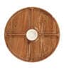 Lazy Acacia Wood Appetizer Platter with Dip Bowl