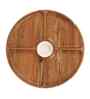 Lazy Acacia Wood Appetizer Platter with Dip Bowl
