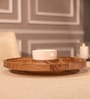 Lazy Acacia Wood Appetizer Platter with Dip Bowl