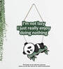 Lazy Panda Multicolour Engineered Wood Wall Hanging Quotes