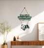 Lazy Panda Wooden Wall Hanging