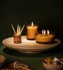 Lazy Susan Natural Brown 17 Inch Mango Wood Revolving Appetizer Platter