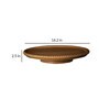 Lazy Susan Natural Brown 17 Inch Mango Wood Revolving Appetizer Platter