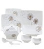 White Bone China Cosmopolitan 64-Piece Dinner Set