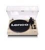 LBT-188 Vinyl Record Player with Bluetooth Turntable with 3-Speed Vinyl Player (33/45 RPM), Pine Colour