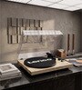 LBT-188 Vinyl Record Player with Bluetooth Turntable with 3-Speed Vinyl Player (33/45 RPM), Pine Colour