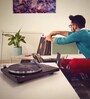 LBT-188 Vinyl Record Player with Bluetooth Turntable, Walnut Colour