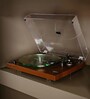 LBT-225WA Turntable  AT-VM95E Cartridge  Carbon Fibre Tone Arm with Glass Platter  Record Player with Bluetooth, Dark Brown Colour