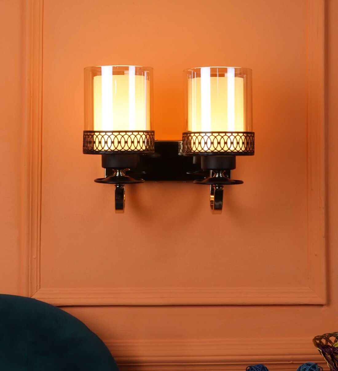 Buy Learc Designer Lighting Wrought Iron Rustic Finish Wall Light