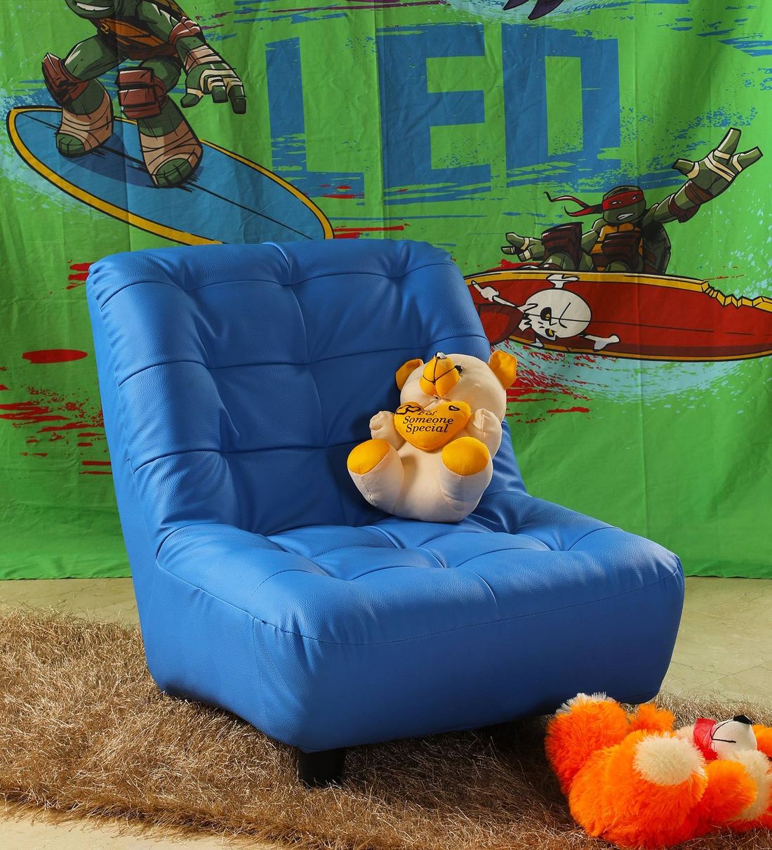 kids blue sofa