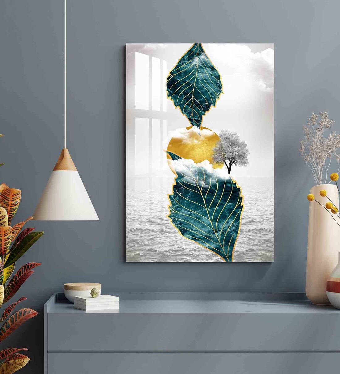 acrylic abstract wall art