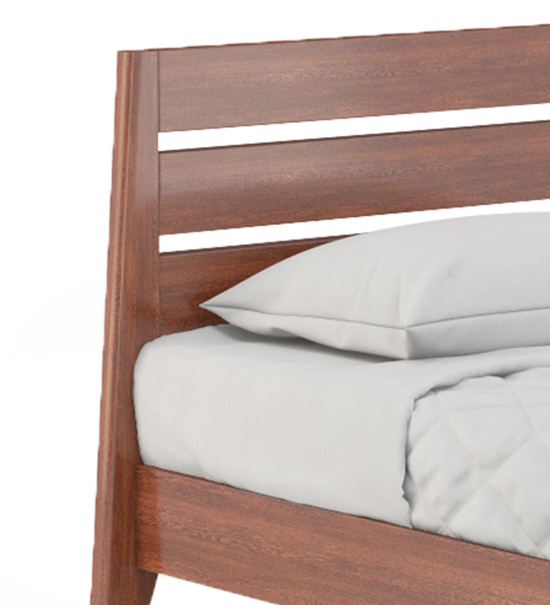 Buy Leeds Single Bed in Dark Oak Finish by Durian Online Modern