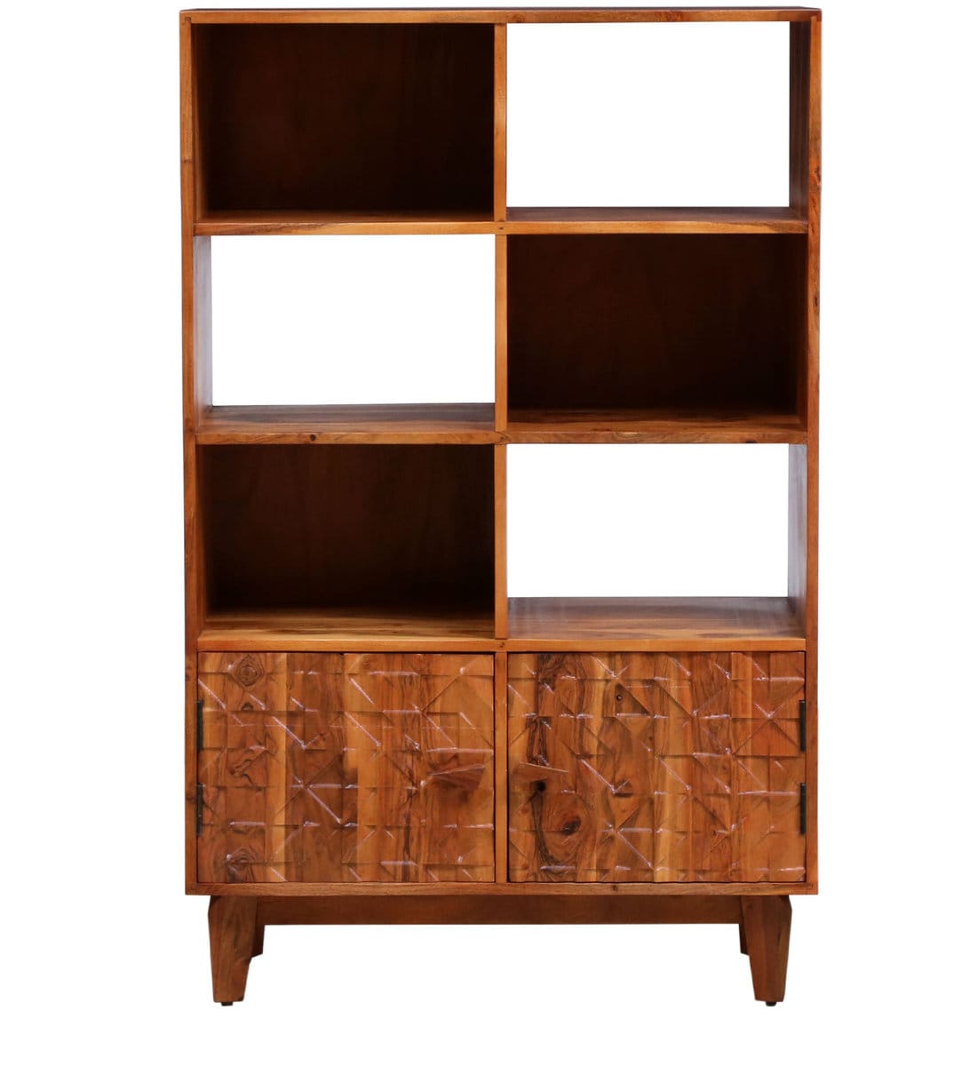 Buy Lennart Solid Wood Book Shelf in Vintage Walnut Finish Woodsworth