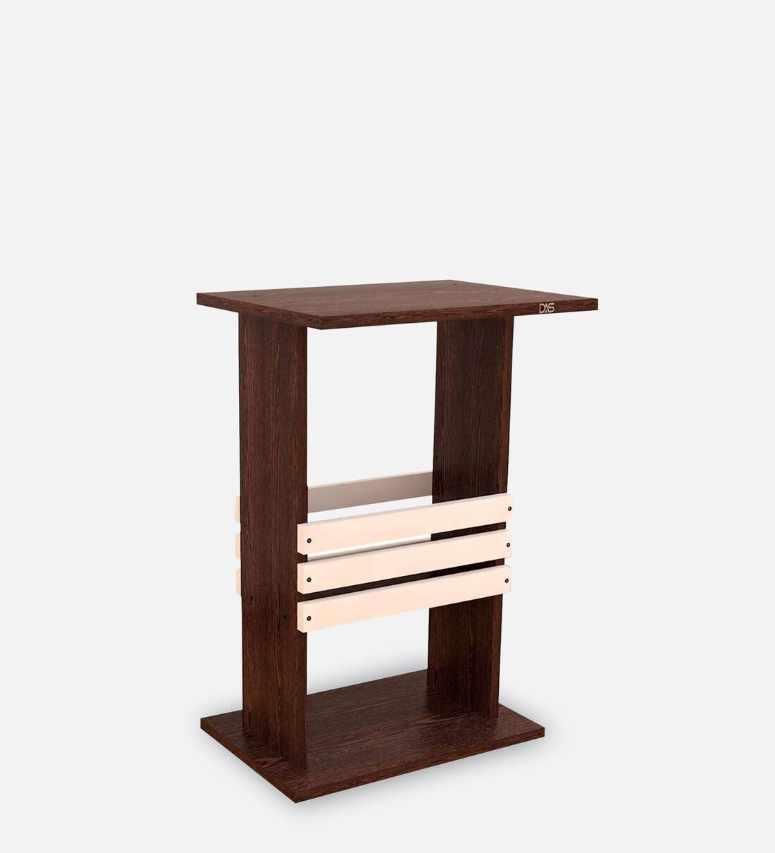Buy Leonardo End Table in Flowery Wenge & Frosty White Finish at 51