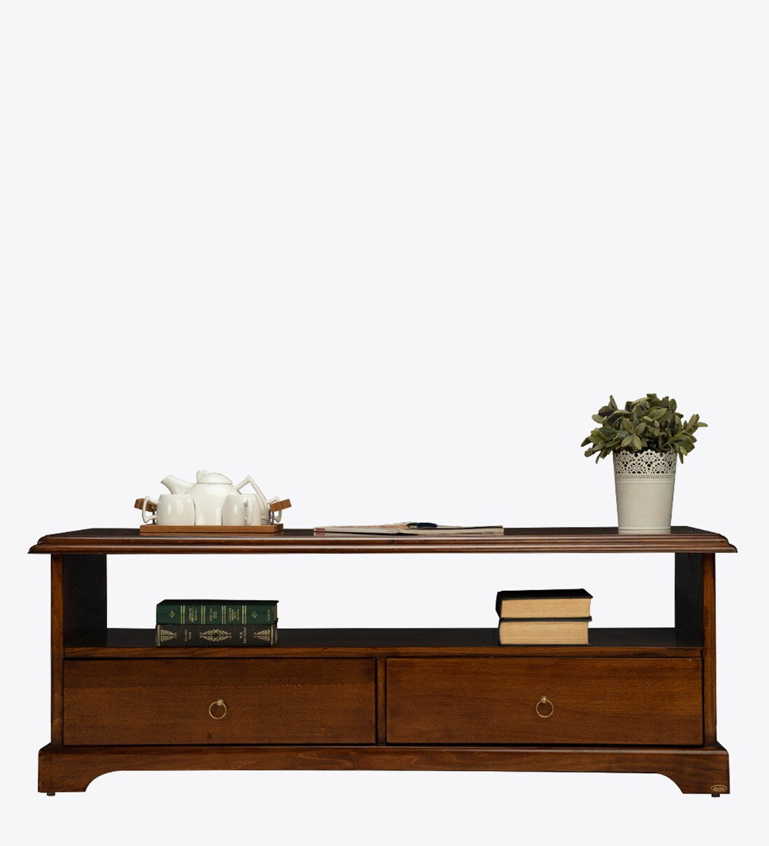 Buy Lewis Coffee Table in Dark Oak Colour by Durian Online Modern Coffee Tables Coffee