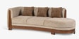 Le Roi 3 Seater Sofa In Savanna Beige Color