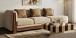 Le Roi 3 Seater Sofa In Savanna Beige Color