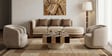 Le Roi 3 Seater Sofa In Savanna Beige Color