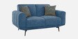 Lebanon Chenille Fabric 2 Seater Sofa In Denim Blue Colour