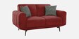 Lebanon Chenille Fabric 2 Seater Sofa In Garnet Red Colour