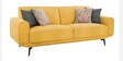 Lebanon Chenille Fabric 3 Seater Sofa In Camel Yellow Colour Lebanon Chenille Fabric 3 Seater Sofa In Camel Yellow Colour