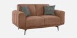 Lebanon Vegan Leather 2 Seater Sofa In Bright Brown Colour
