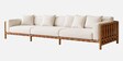 Leiro 3 Seater Sofa In White Colour