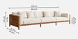 Leiro 3 Seater Sofa In White Colour