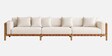 Leiro 3 Seater Sofa In White Colour