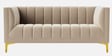 Lem Velvet 2 Seater Sofa in Cream Colour