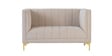 Lem Velvet 2 Seater Sofa In Cream Colour Lem Velvet 2 Seater Sofa In Cream Colour
