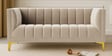 Lem Velvet 2 Seater Sofa in Cream Colour
