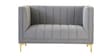 Lem Velvet 2 Seater Sofa In Grey Colour Lem Velvet 2 Seater Sofa In Grey Colour