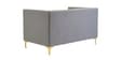 Lem Velvet 2 Seater Sofa In Grey Colour Lem Velvet 2 Seater Sofa In Grey Colour