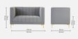 Lem Velvet 2 Seater Sofa In Grey Colour Lem Velvet 2 Seater Sofa In Grey Colour