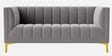 Lem Velvet 2 Seater Sofa in Grey Colour